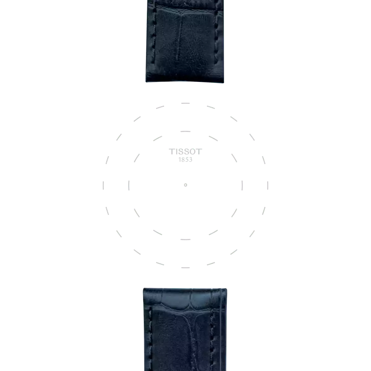  Tissot blue leather strap lugs 19 mm 