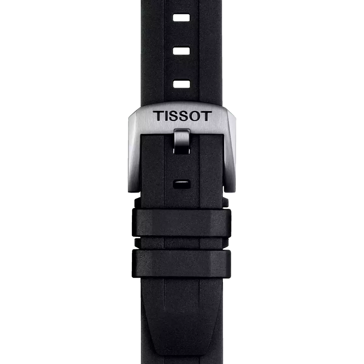  Tissot black rubber strap 20 mm 