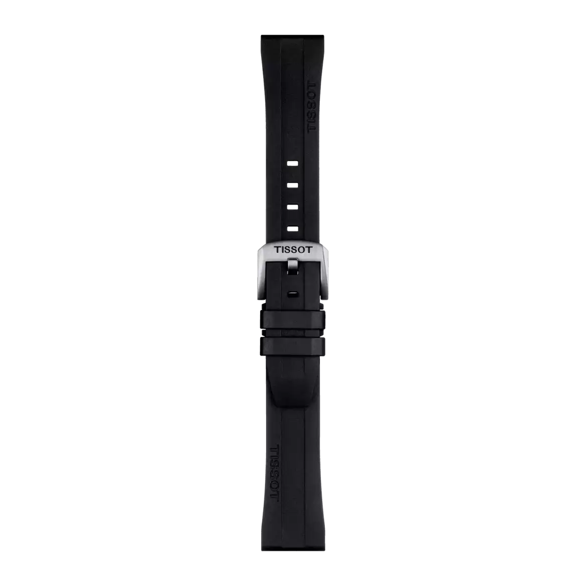  Tissot black rubber strap 20 mm 