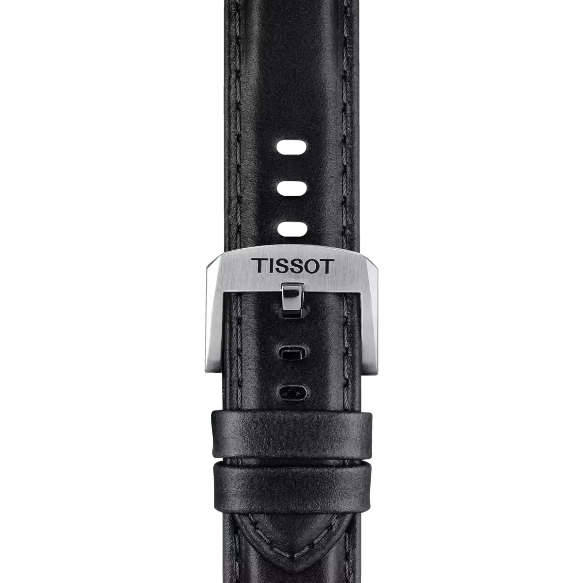  Tissot black leather strap lugs 20 mm 