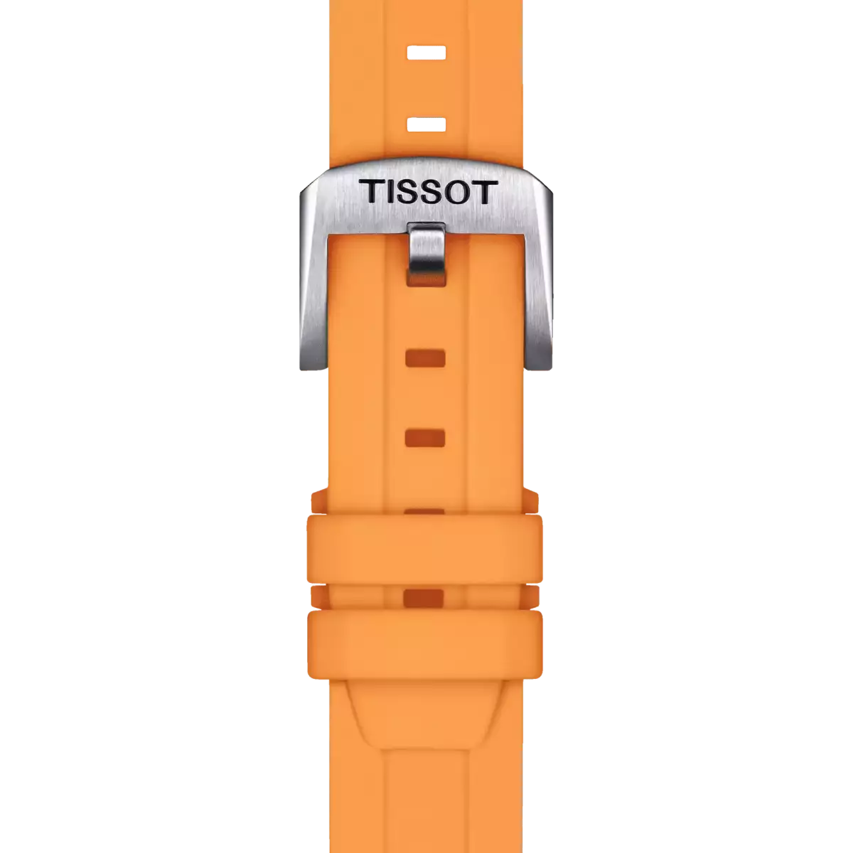  Tissot orange silicone strap lugs 18 mm 