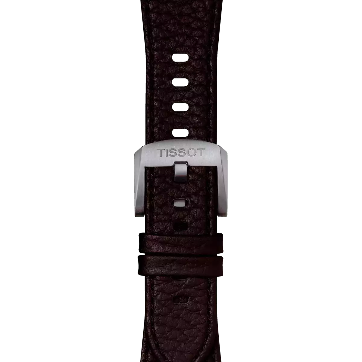  Tissot Brown PRX Leather Strap With Steel Endpiece 
