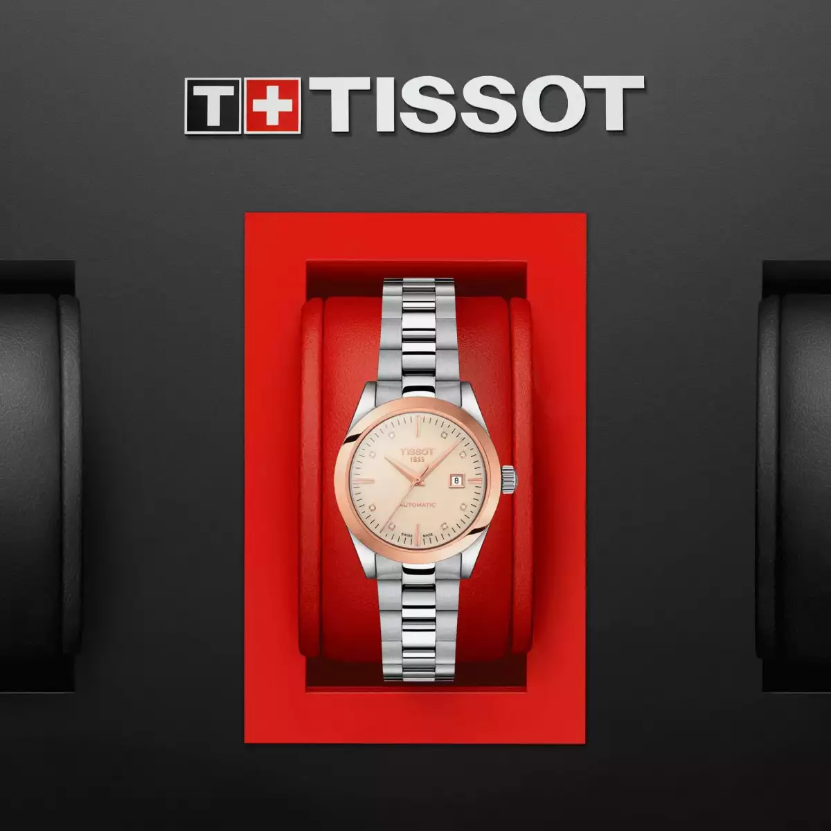  Tissot T-My Lady Automatic 18K Gold bezel 