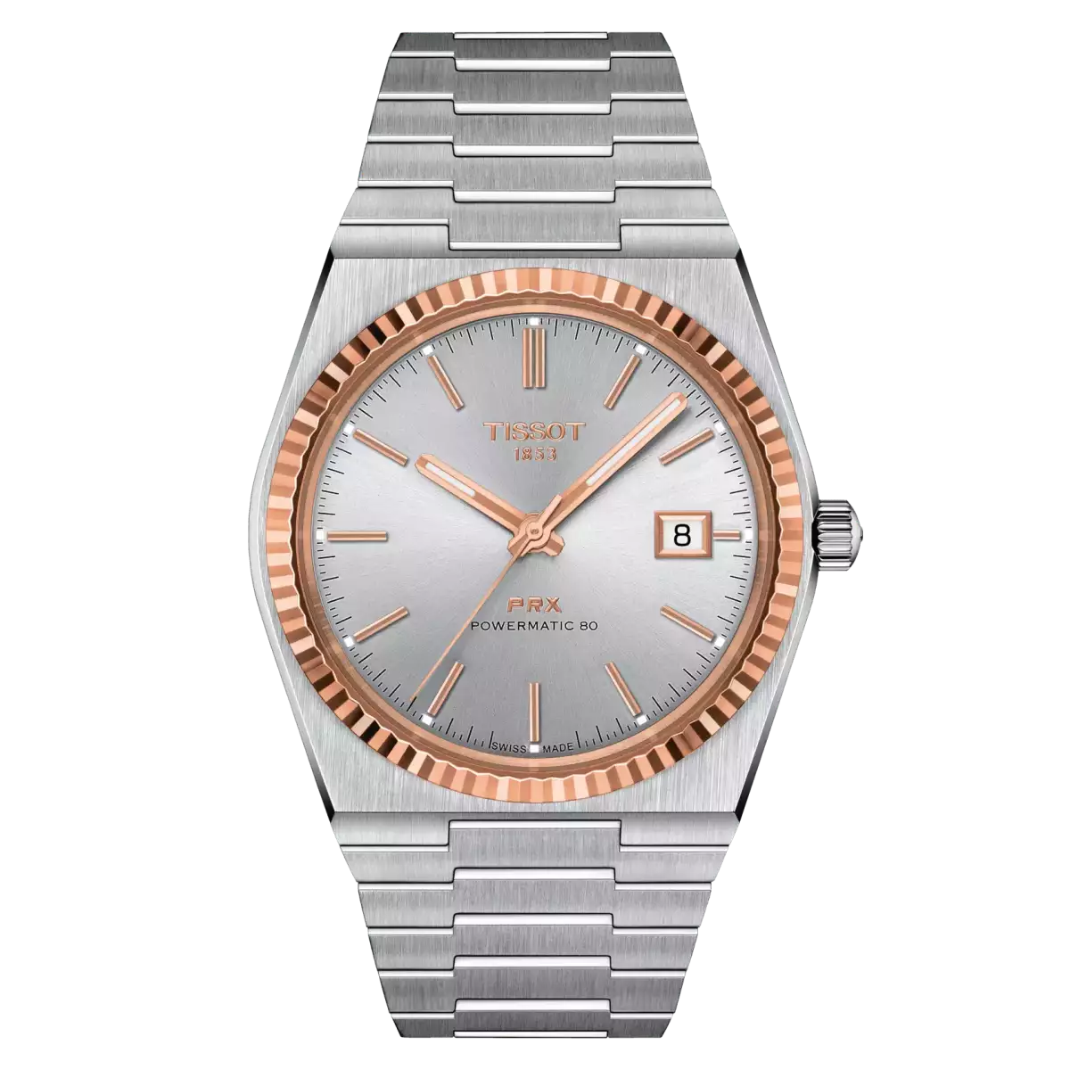  Tissot PRX Powermatic 80 Steel and 18K Gold Bezel 