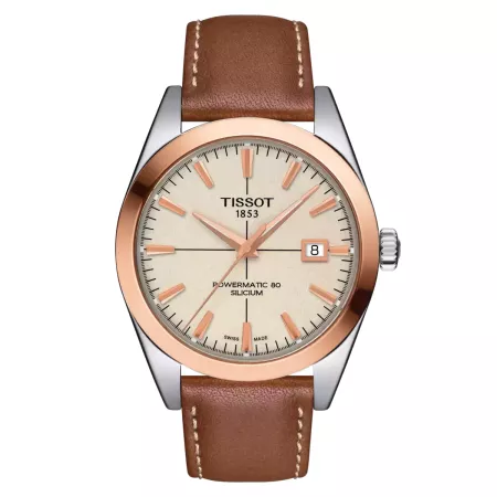Tissot Gentleman Powermatic 80 Silicium Solid 18K Gold bezel