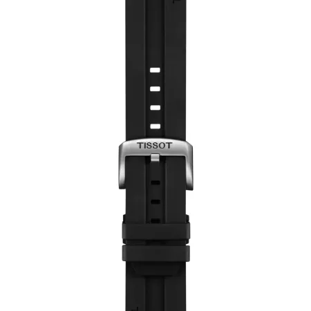 Tissot Official Black Rubber Strap Lugs 22 mm