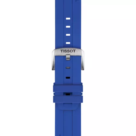 Tissot Official Blue Silicone Strap Lugs 22 mm